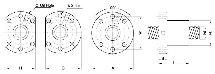 SFU2005-4、 滾珠絲杠軸承