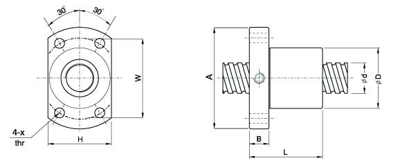 SFK1202、滾珠絲杠軸承
