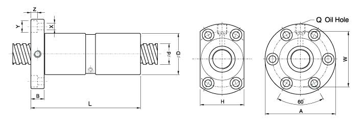 DFM3205-4、滾珠絲杠軸承
